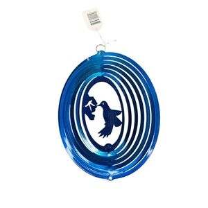 Metal Wind Spinner Blue Bird 8" Brand New